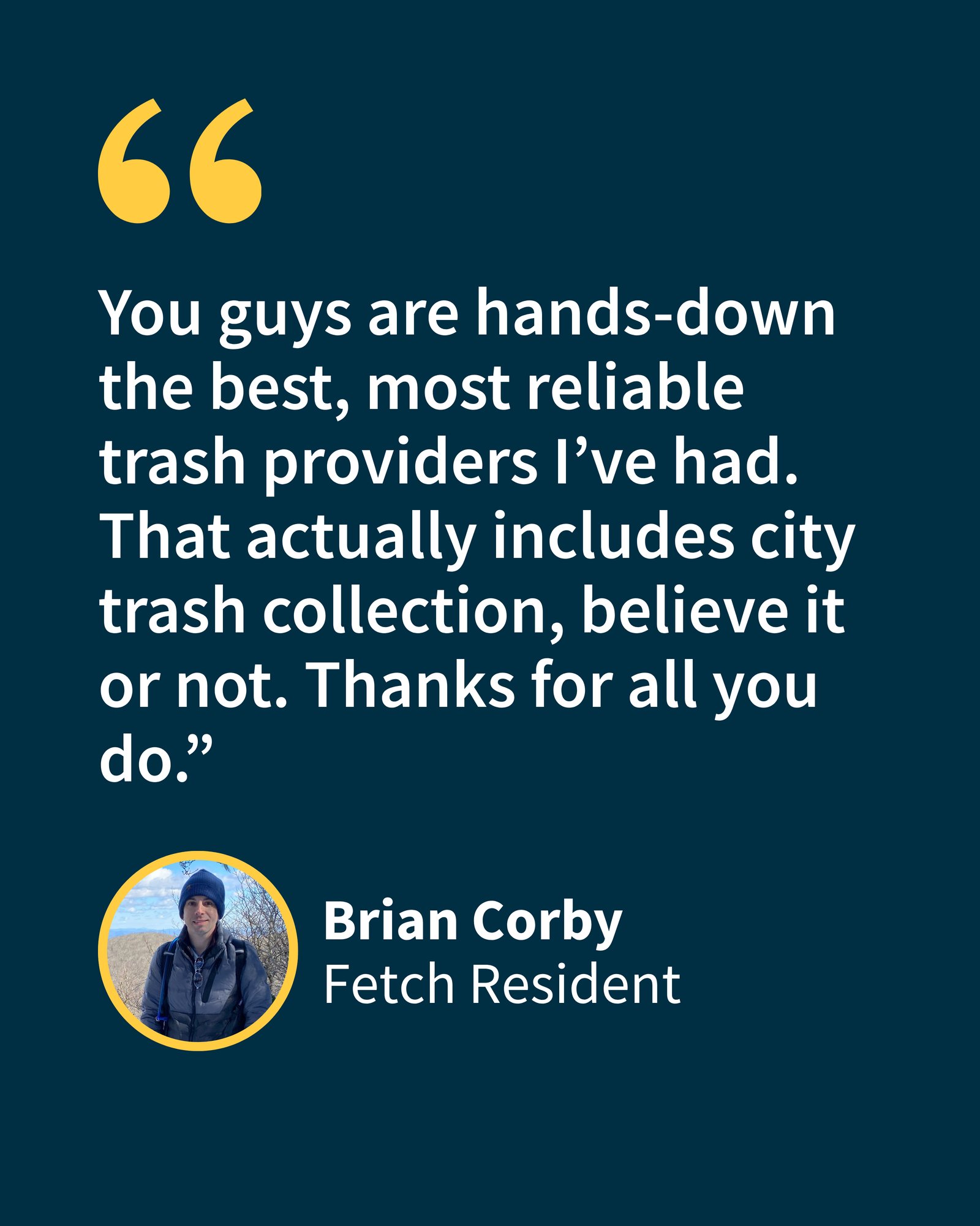 25 Q2 MAY Fetch Valet Trash Resident Quote 25 Q2 MAY Fetch Valet Trash Resident Quote